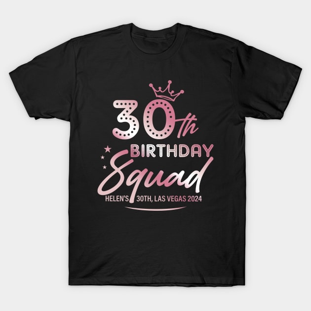 ROSE GOLD 30th Birthday Queen Las vegas Bday Gift For Women Mother day T-Shirt by truong-artist-C